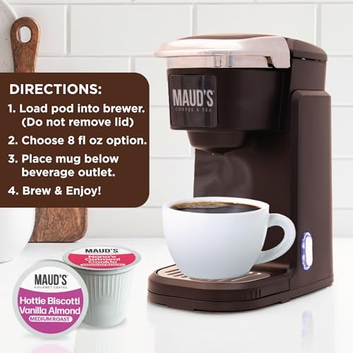 Image of Maud's Oatmeal Cookie & Almost Biscotti Coffee Pods Variety Pack, 36ct