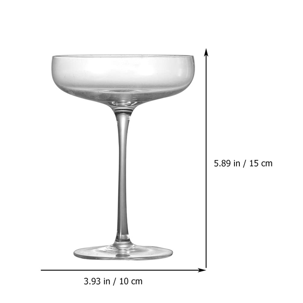 Operitacx Flute Glasses Tumbler Cocktail Coupe Red Wine Glass Bar Glass Crystal Goblet Clear Cup for Drinking Margarita Cocktails Espresso Martini