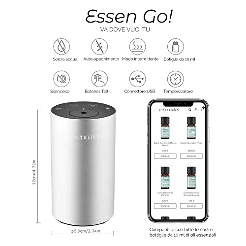 Profumatore Auto ESSENGO con Oli Essenziali