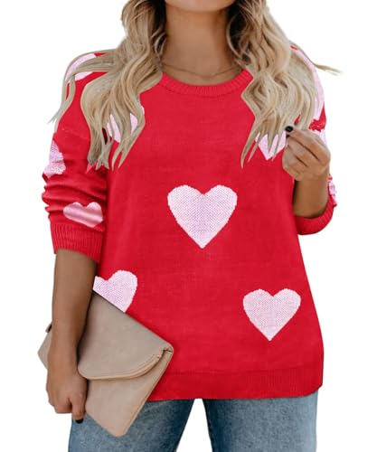 Image of RITERA Womens Plus Size Sweaters Long Sleeve Casual Pullover Warm Knit Jumper Tops XL-5XL