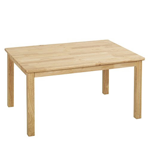 Ecr4Kids Rectangular Hardwood Table 24" X 36", Classroom Furniture, Natural #TOP21