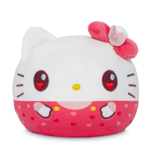 Image of TeeTurtle Reversible Sanrio Hello Kitty Present 4-Inch Present Two-Sided Flip Plush Toy with Embroidered Details - Cute Mini Collectible Plush for Kids, Teens, and Adults