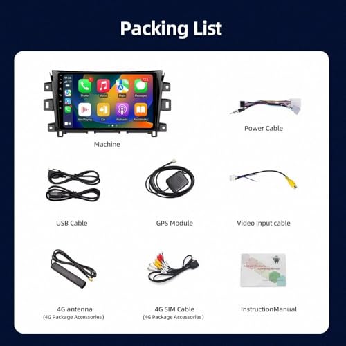Autoradio para Nissan Navara con llamadas manos libres Bluetooth y pantalla táctil 7