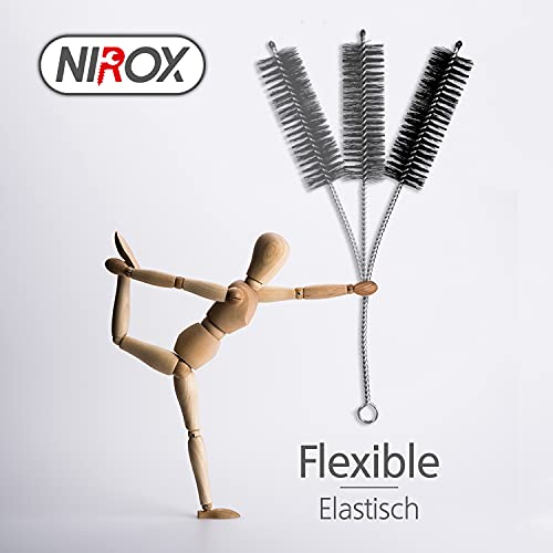 Nirox Nylon Reinigungsbürsten 13-teiliges Set - Milchschlauchbürsten spülmaschinenfest - Elastische Schlauchbürsten für… – Bild 6