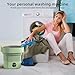 Portable Washer Machine 10 Liters Small Washing Machine Folding Mini Laundry Machine Small Clothes Compact Portable Washing Machine With Spin, 3 Modes Green Washer Portable Washing Machine for Dorm Rv