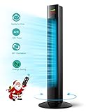 Tower Fan with Remote, 36”Space-Saving 65°Oscillating Cooling Fan with 9 Modes,LED...
