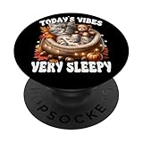 Photo Gallery sleepy cat for women men & kids fall vibes for kitten lover popsockets popgrip adesivo Photo Gallery sleepy cat for women men & kids fall vibes for kitten lover popsockets popgrip adesivo