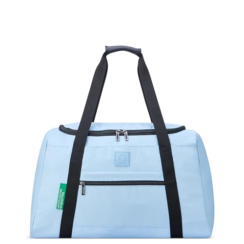 United Colors of Benetton Bolsa esportiva dobrável, azul claro, 53 cm, Azul claro, Carry-On 21 Inch, Agora! Bolsa esportiva dobrável