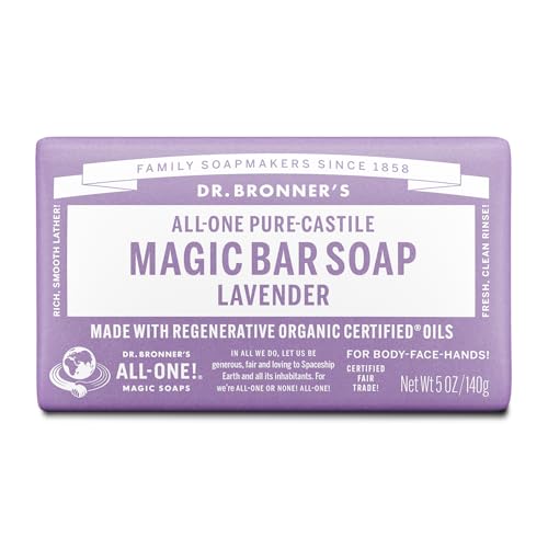 Dr. Bronner's - Pure-Castile Magic Bar Soap (Lavender, 5 ounce) -...