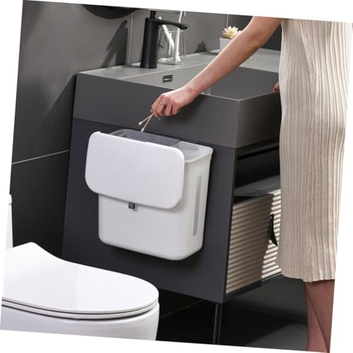 Caneca de basura rectangular MAGICLULU blanca miniatura 7