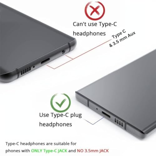 Image of ModishOmbre Pro Type-C Earphones with Mic ANC | Premium Comfort Fit | Deep Bass | in-Line Microphone for Clear Calls Wired USB-C Headphones Perfect for Music Gaming Workouts and Hands-Free Calls