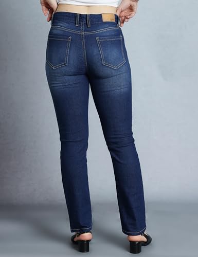 Image of INKD Women's Slim Fit Jeans - Mid-Rise | Cotton Blend | Stretchable | Classic 5 Pocket Styling | Jeans for Women | Women Jeans (Available in Plus Sizes)