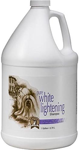 All Systems Professional Dog & Cat Shampoo Concentrate Gallon Pet Coat Pure White Lightning