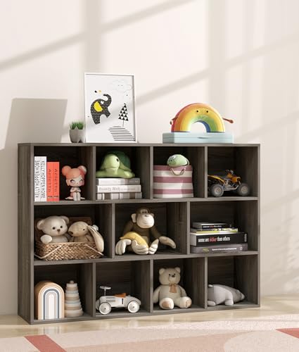 VPSMAT 11-Cube Kids Toy and Book Storage Organizer – Wooden