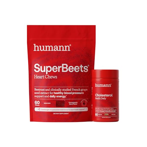 Humann SuperBeets Heart Chews & Cholesterol Bundle
