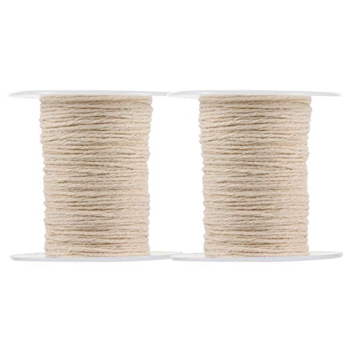 Set 2 Rollos de Mechas de Algodón de 60m para Velas