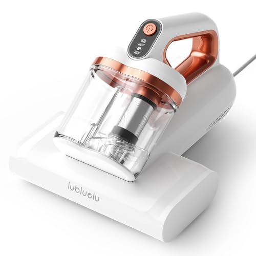 Lubluelu Aspirateur Anti-Acariens pour Matelas 3 en 1, 20 kPa Puissance d’Aspiration, Élimine 99% des Acariens et Allergènes, pour Matelas, Lits et...