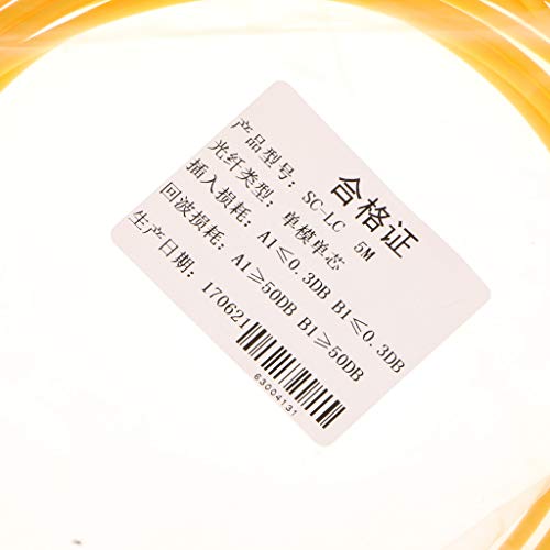 C2K 5m Single Mode Single Core Jumpers Fiber Patch Cable Line SC to LC Yellow - Image 2