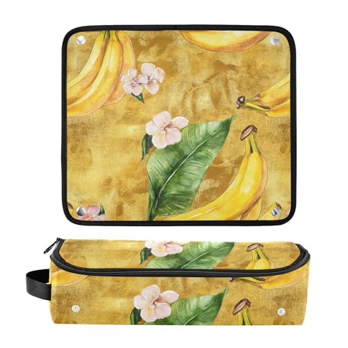 Organizador de herramientas para cabello 2 en 1 con tapete resistente al calor desmontable, estuche de viaje de doble capa para planchas, alisadores y rizadores miniatura 3