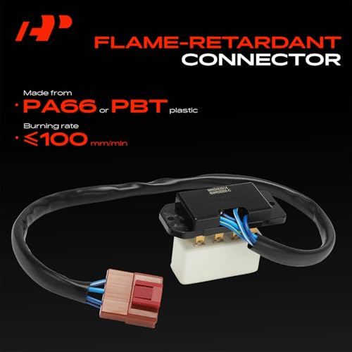 Image of A-Premium Front HVAC Blower Motor Resistor Compatible with Honda Accord 1990-1993 - with Wire Harness Kit, Replace# 1468106262, 79330SM4003
