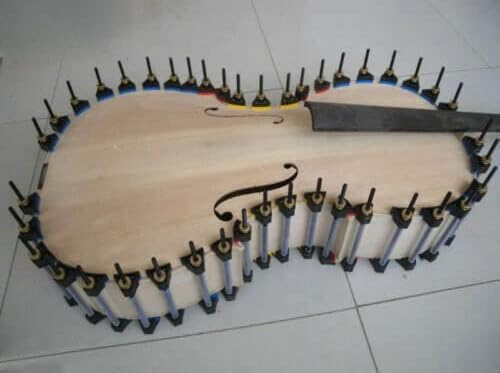 Vetimobato 42pcs Cello Clamps tools Clamp Repair Cello Cracks Glue Body Making Tools Metal ABS Luthier Cello Tools (42 PCS)