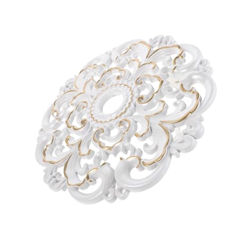 Médaillon de plafond vintage fleur pour sublimer le lustre du salon DOITOOL