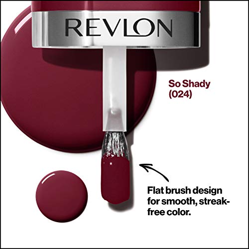 Image of REVLON Ultra HD Snap Nail Color, Natural Rich Glossy Polish, 100% Vegan Formula, No Base or Top Coat Needed, 024 So Shady, 0.27 fl oz