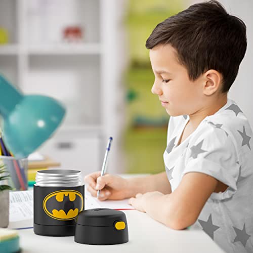 Thermos Funtainer 10 Ounce Stainless Steel Vacuum Insulated Kids Food Jar With Spoon, Batman #TOP6