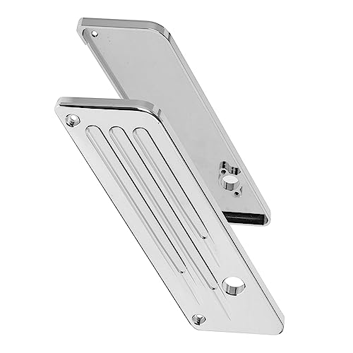 Cubierta para cierre de alforjas de motocicleta, compatible con Harley Davidson Touring Street Glide, Electra Glide, Road Glide y Road King (1993-2013), cromo miniatura 4