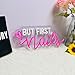 But First Nails Neon Sign for Wall Decor, LED Nails Neon Signs for Nail Room, Beauty Room, Salon Bar, Bedroom, Nails Neon Lights Christmas Birthday Gift for Girls, Lover, Friend