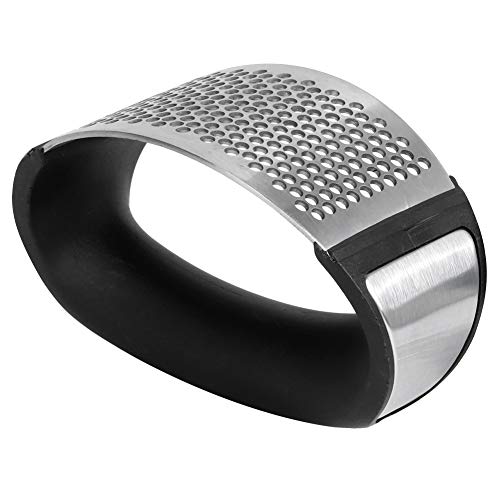 Ralador de alho portátil e durável, tamanho pequeno, espremedor de alho de aço inoxidável, para cozi