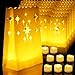 Homemory 24 PCS LED Tea Lights with 12 PCS Luminary Bags, Flameless Votive Tealights Candles with Warm White Flickering Light, Small Electric Tea Candles for Wedding, Party, Christmas, 150+ Hours