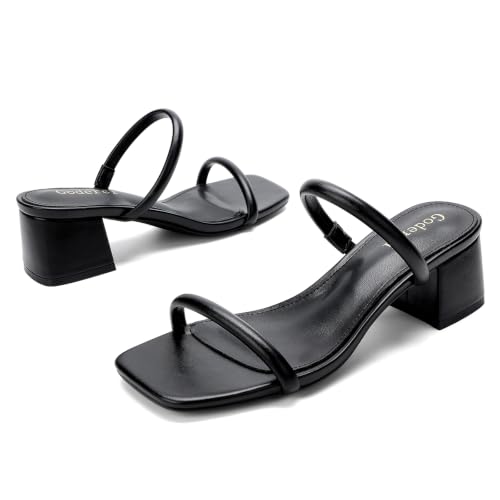 Image of Goderci Women's Chunky Block Low Heeled Sandals