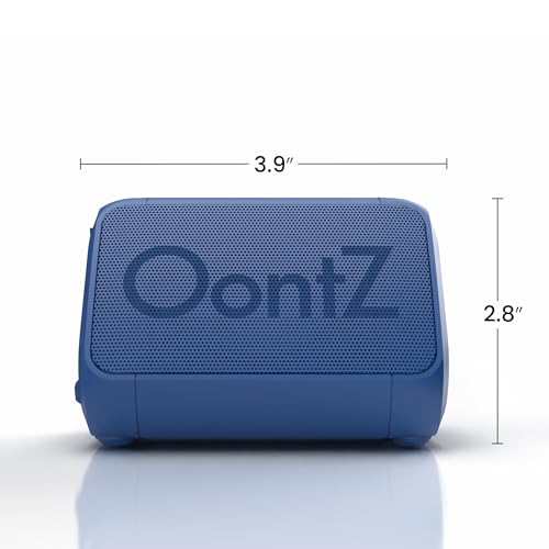 OontZ Angle Solo Portable Bluetooth Speaker - Ultra Portable, 14 Hours of Playtime, 100ft Wireless Range, Waterproof, Budget-Friendly Speaker for Travel, Outdoor or Home, Great Gift (Blue)