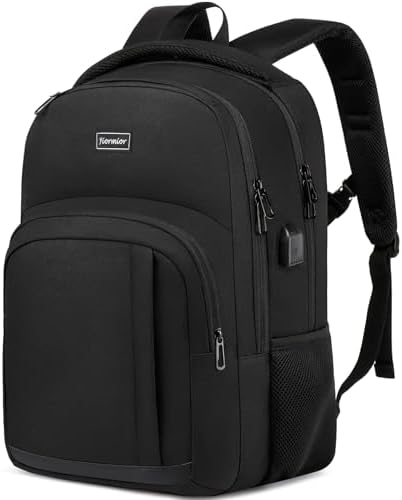 YIORMIOR Schulrucksack Jungen Mädchen Teenager, Rucksack Herren Damen Laptop Rucksack Daypacks für 15.6 Zoll Laptop Business Rucksack mit USB Ladeanschluss 35L
