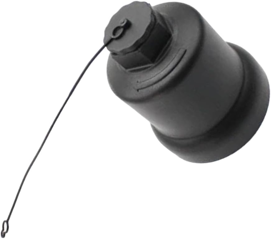 Filtration Cap with Black Finish - Direct Replacement Compatible with Select Automotive Models (2006-2015)