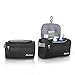 ProCase Toiletry Bag Travel Case with Hanging Hook, Dopp Kit Organizer for Accessories, Shampoo, Cosmetic, Personal Items, Healthcare Bag with Handle, Black