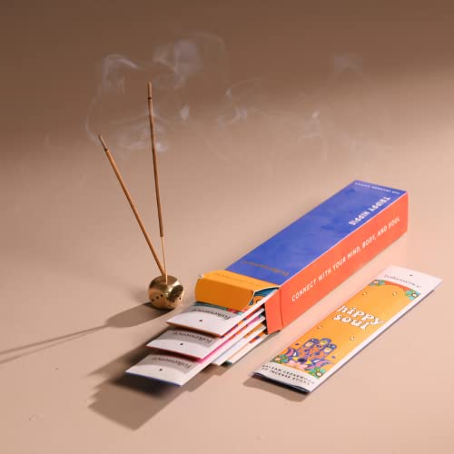 Folkulture Incense Sticks - Set Of 6 Insenses Variety Pack (120 Sticks)- Opium Poppy, Patchouli, Mango Pineapple, Aqua Cedar, Lotus, Balsam Cedarwood, Organic And Slow Burning Inscent (Trippie Hippie) #TOP7