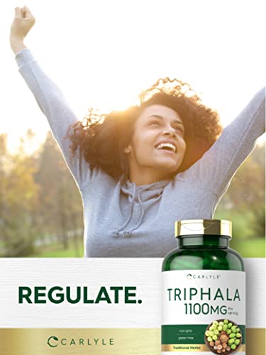 Carlyle Triphala Capsules | 1100Mg | 300 Count Supplement | Non-Gmo And Gluten Free #TOP5