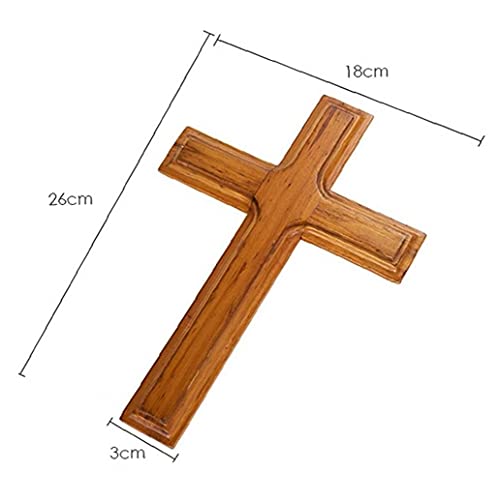 TOSSPER 1 st Houten Jezus Kruis Katholieke Muur Opknoping Decoratie Thuis Woonkamer Decoratie Accessoires - Image 5