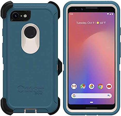 OtterBox Defender Series Case & Holster for Google Pixel 3 XL - Non-Retail Packaging - Big Sur