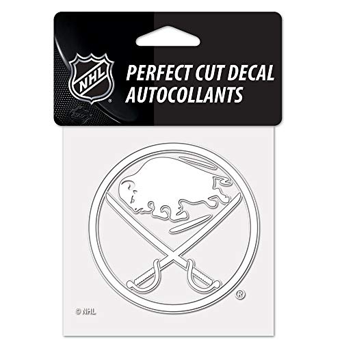 Wincraft Nhl Buffalo Sabres Decal4X4 Perfect Cut White Decal, Team Colors, One Size #TOP13