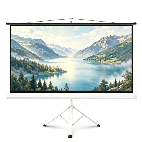 Pantalla de proyector con soporte 72in 4:3 plegable