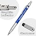 2mm Lead Holder Set - Professional Mechanical Drafting Pencil - 12xHB & 12x4B Lead Refills - 2mm Lead Pointer and Soft Eraser - Perfect for Sketching and Drawing