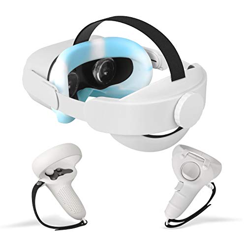 Alça Esimen K5 Elite para Oculus Quest 2 almofada de cabeça com máscara aderente, para maior suporte