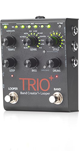 Digitech Trio+ Band Creator + Looper W/ Fs3X Footswitch, 4 Cables, And Power Supply #TOP5