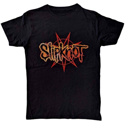 Rock Off officially licensed products Slipknot T Shirt The End So Far Pentagram Heads Nouveau Officiel Unisex Noir Size S
