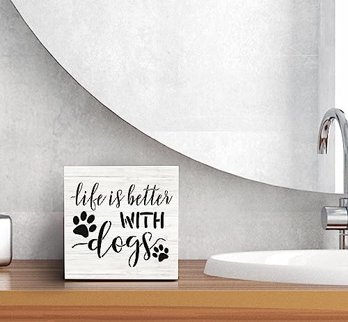 SRADMO-Life-is-Better-with-Dogs-Wood-Box-Sign-Desk-DecorDog-Lovers-Saying-Rustic-Wooden-Block-Box-Sign-Decoration-For-Home-Living-Room-Shelf-Table-Decor SRADMO Life is Better with Dogs Wood Box Sign Desk DecorDog Lovers Saying Rustic Wooden Block Box Sign Decoration For Home Living Room Shelf Table Decor