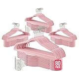 COM-FORT HOUSE- Perchas Terciopelo Antideslizantes- Pack 80 Unidades- Color...