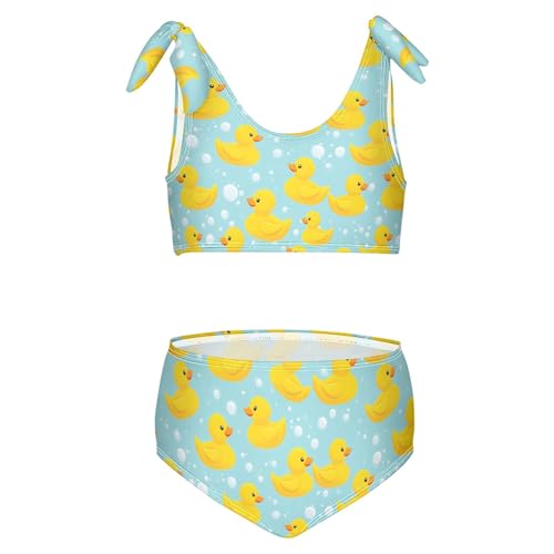 Image of Girls Tankini Swimsuit Bathing Suit Two Piece Bikini Summer Beach Swimwear with Adjustable Strap 3-12 Years